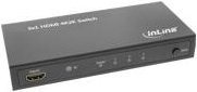 InLine HDMI Switch Umschalter Schwarz mit 3 Eingängen und 1 Ausgang, 4K2K, 3D und HD Audio (65014) - Bild 1