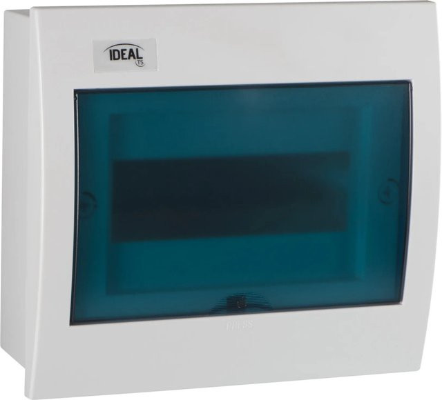 Kanlux Verteilerkasten Unterputz KDB-F08T aus ABS in Weiß und Blau mit 8 Modulen - Bild 1