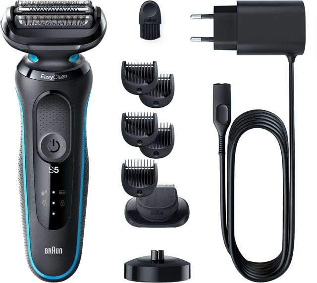 Braun Series 5 Trocken-Nass Rasierer, Herren, Schwarz - Bild 1