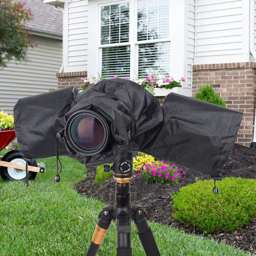 Shunmaii Wasserdichter Kamera-Regenschutz in Schwarz für DSLR-Kameras von Canon, Nikon, Sony, Panasonic und Fuji - Bild 2