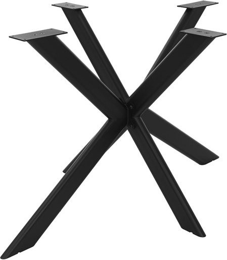 ML-DESIGN Tischgestell Spider-Design aus Stahl in Schwarz Matt, B/T/H: 120 x 78 x 71,5 cm - Bild 1