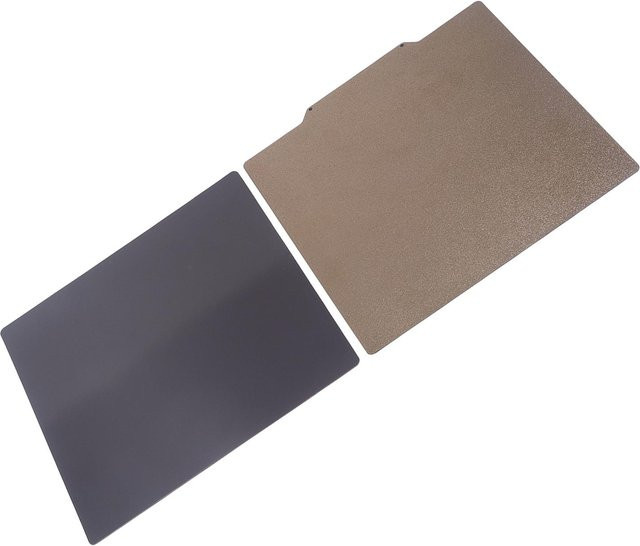 TOMTOP JMS Magnetische PEI Bauplatte für FDM 3D-Drucker, Doppelseitig aus Federstahl und Gummi, Grau, B/T: 25,7 x 25,7 cm - Bild 1