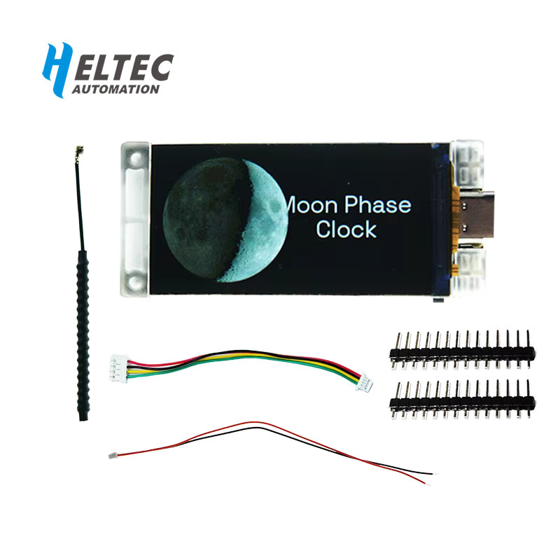 Heltec Meshtastic ESP32-S3R8 Entwicklungsboard mit 1,9 Zoll TFT LCD Display, Wi-Fi, Bluetooth und SX1262 LoRa Modul in Schwarz - Bild 4