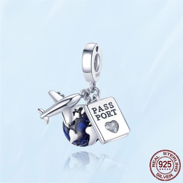Schlüsselanhänger Moment Charme, 925 Silber, Perle, Zirkonia, Damen - Bild 1