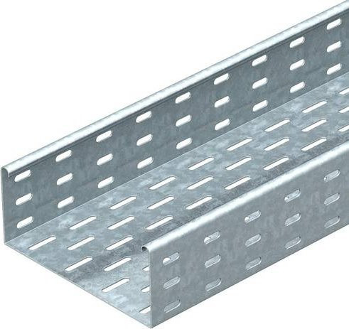OBO Bettermann Kabelrinne 6058604, Farbe: Silber, B/H/L: 60,0 x 8,5 x 300 cm - Bild 1