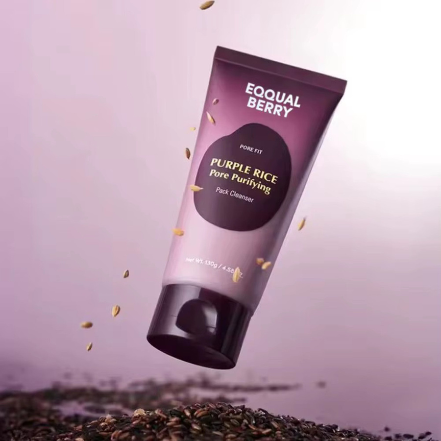 EQQUALBERRY Purple Rice Pore Purifying Pack Cleanser Lotion, 130g, Unisex - Bild 5