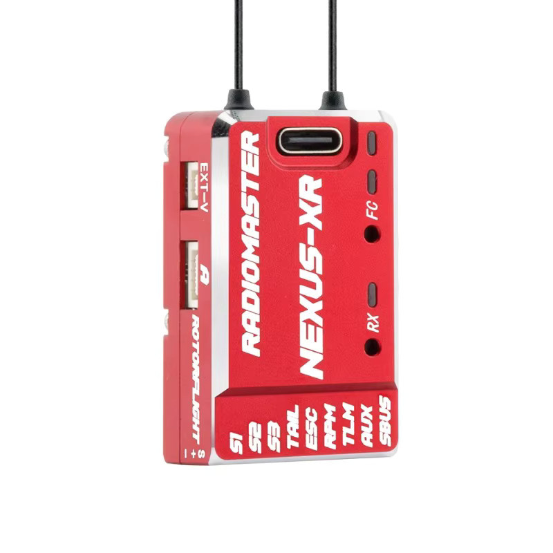 RadioMaster NEXUS-XR Helikopter-Flugsteuerung mit integriertem 2,4-GHz-ExpressLRS-Empfänger und Black-Box in Grau - Bild 2