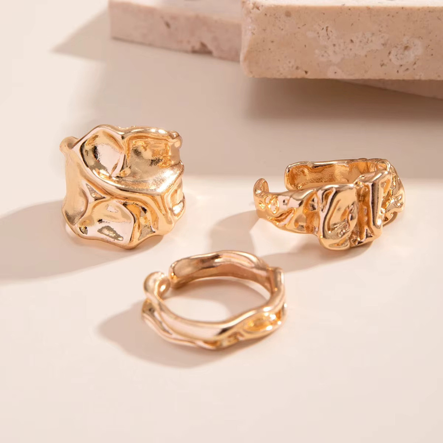 Yerik Ringe, 3er-Set, Metall, Gold, Damen - Bild 2