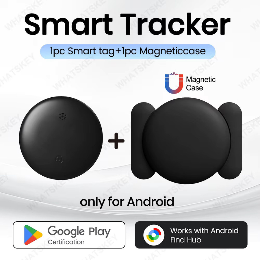 Android Smart GPS Tracker mit magnetischer Silikon-Schutzhülle für Google Find My Device, Schwarz - Bild 6