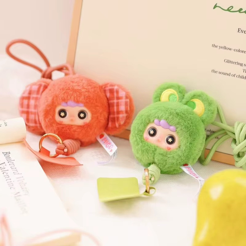 52TOYS Baby Three Migo Cream Pudding Handy Lanyard, Plüsch Blind Box, Mini Anhänger - Bild 2