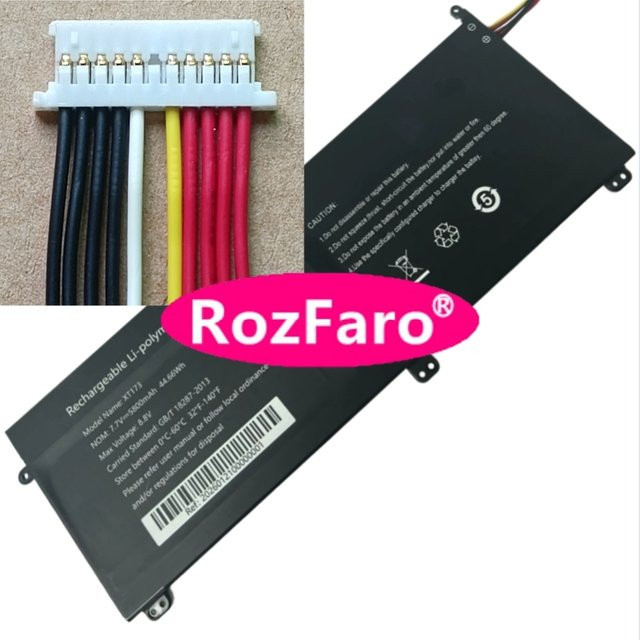 RozFaro XT173 Akku für Irbis BlizzardBook 17NBC2000 17NBC2001 17NBC2002 17NBC2003 17NBC2004 17NBC2005 17NBC2006 17NBP4500 in Schwarz mit 6000 mAh - Bild 1