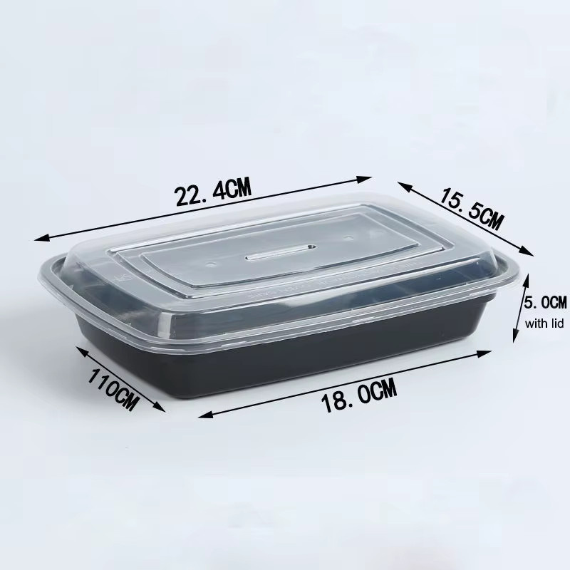 15er-Pack Fanying Lebensmittelbehälter aus Kunststoff mit Deckel, stapelbare und mikrowellengeeignete Bento-Lunchboxen zur Mahlzeitenvorbereitung - Bild 2