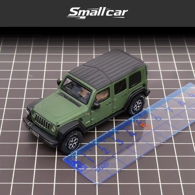 MAKEDA Jeep Wrangler Rubicon SUV Modellauto, 1:64, Metall, Rot, Grün - Bild 2