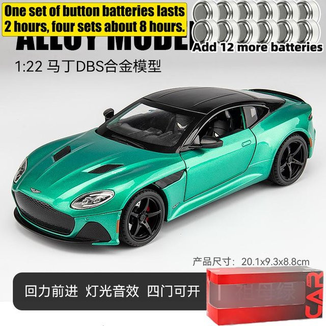 Linyi toy car Aston Martin DBS Superleggera Grand Tourer Sportwagen, Modellauto, 1:22, Metall, mit Licht und Sound, ab 14 Jahren - Bild 1
