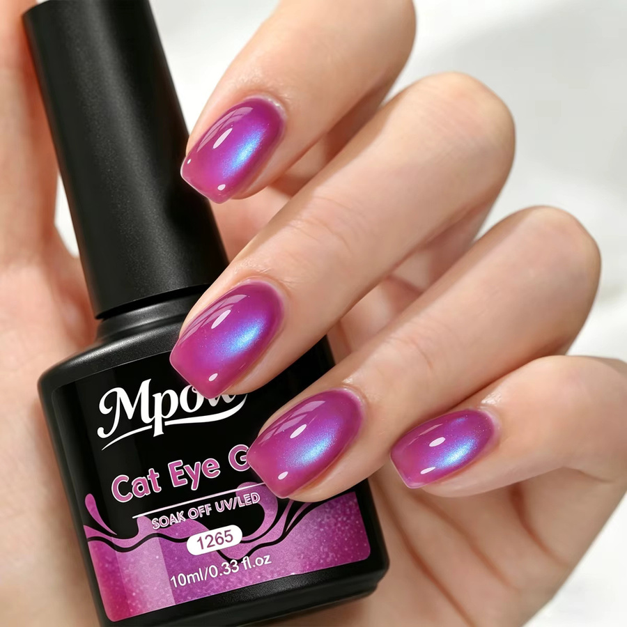Mpow Cat Eye Gel Nagellack, Schimmernd, Zweifarbig - Bild 4