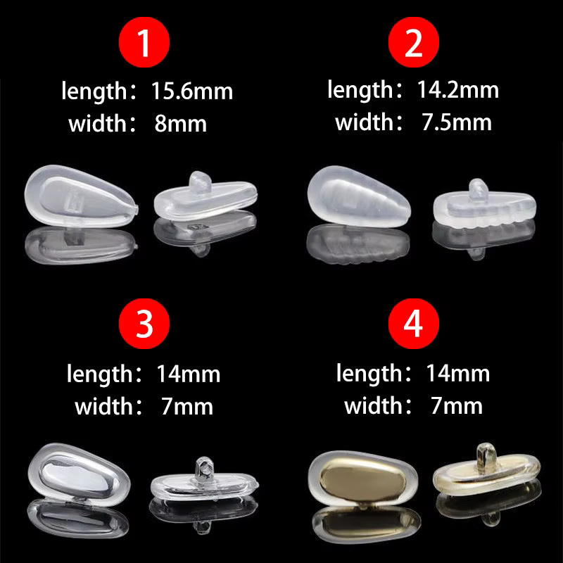 KAMMPT Nasenpads, Silikon, oval, transparent, mit Metallkern - Bild 5