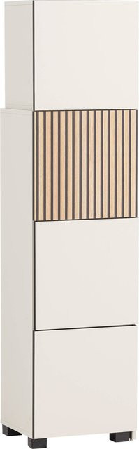 Regal Alexa von Möbelpartner in Creme Beige, B/H/T: 76 x 165,1 x 33,1 cm - Bild 1