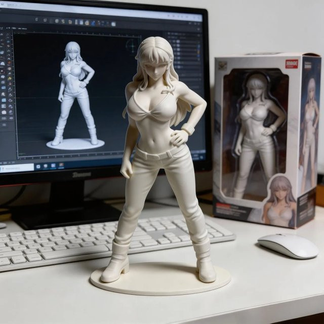 CELEBON Anime-Figur Pure Desire Desktop-Ornament in Weiß - Bild 1