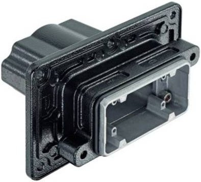 Harting Wanddurchführungsgehäuse 19400101118 in Schwarz - Bild 1