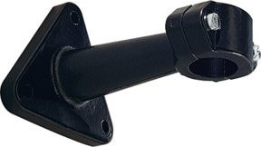 Riegler Messgerätehalter aus Aluminium schwarz lackiert mit 60 cm Ausladung zur Oberflächenmontage - Bild 1