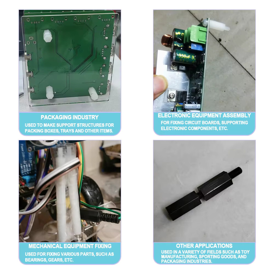 ERICS Nylon Sechskant-Abstandsschrauben für Motherboard und Platine in Schwarz oder Weiß - Bild 5