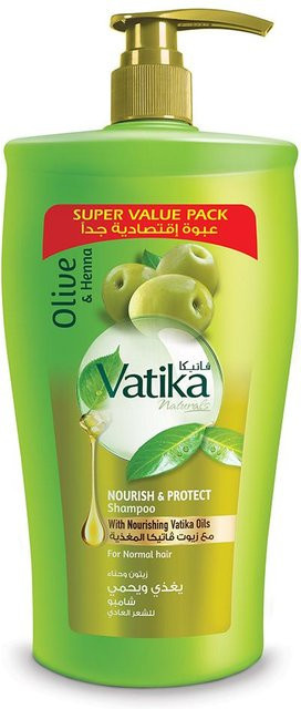 Vatika Naturals Shampoo Olive and Henna, 600 ml, Normales Haar - Bild 1
