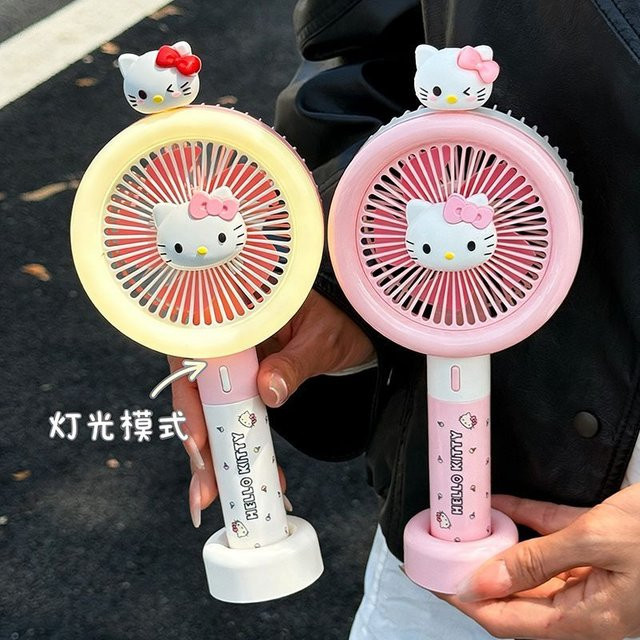 Sanrio Hello Kitty Tragbarer USB-Ventilator mit Kawaii Anime Druck für Studenten - Bild 1