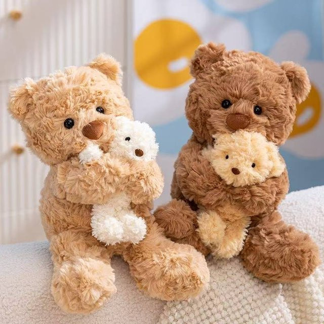 benchuang toy Tier Puppe Kissen, Plüsch / Textil, Braun - Bild 1