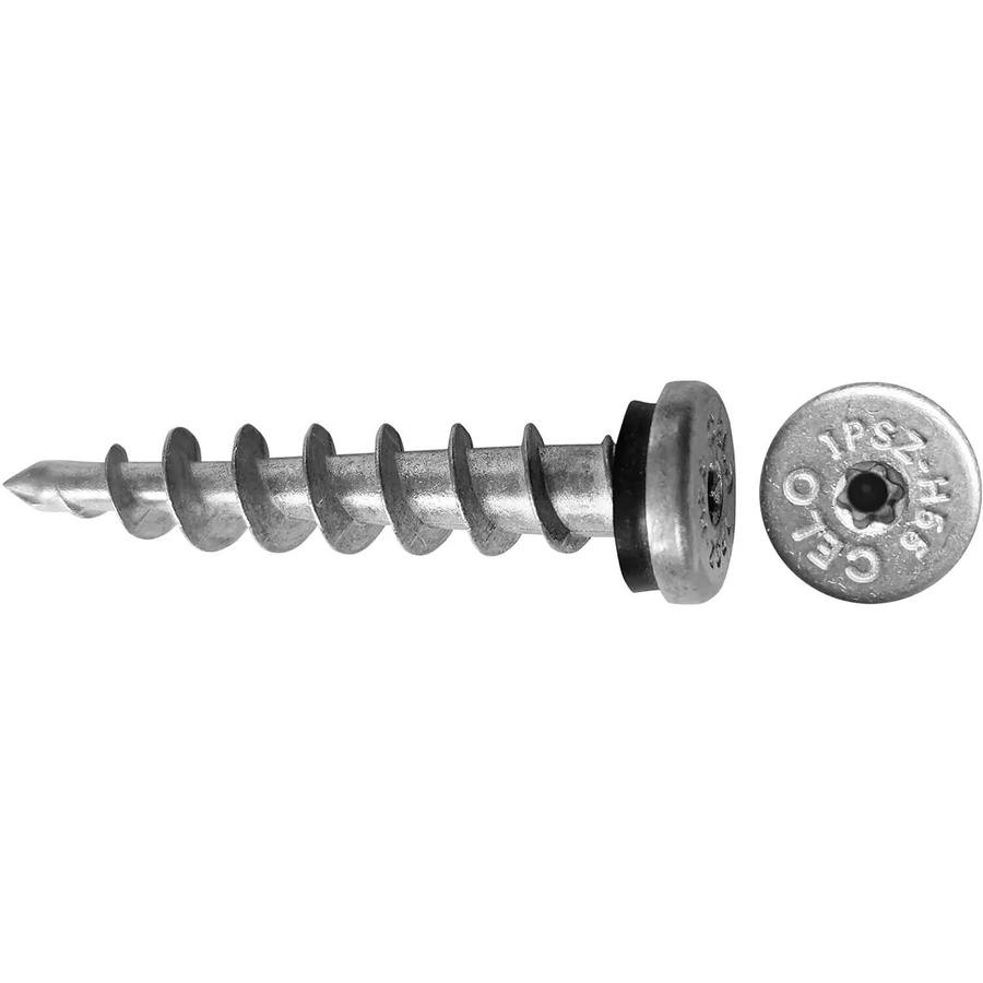 Celo Isolierplattenschraube Ipsz 55 aus verzinktem Stahl mit Torx-Antrieb für Holz und Porenbeton Dämmung, Farbe: Silber - Bild 2