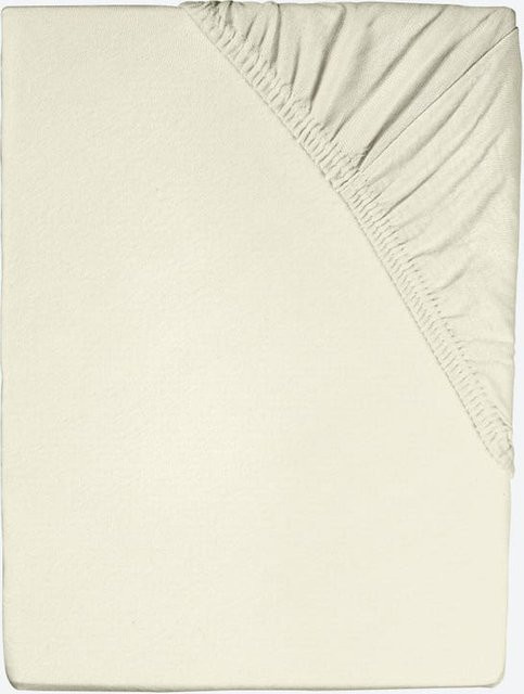 NKD Jersey-Spannbetttuch aus Baumwolle, Beige, B/T: 200 x 200 cm - Bild 1