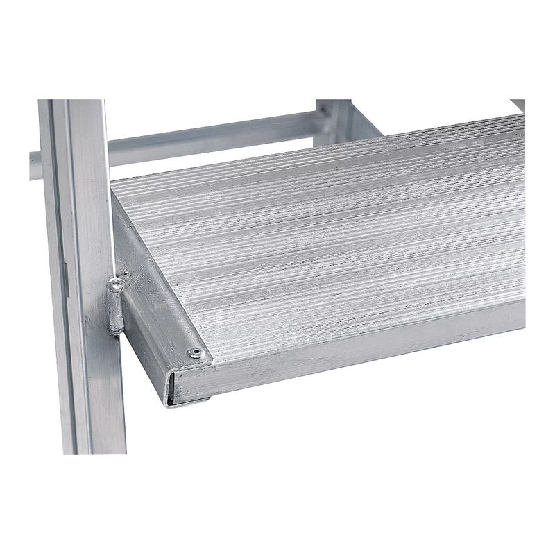 MUNK Aluminium Podestleiter Silber mit 5 Stufen und 3,2 m Arbeitshöhe - Bild 3