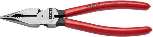 Knipex Kombizange mit Kunststoffbeschichtung in Schwarz und Rot, Länge: 185 mm - Bild 1