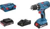 Bosch Professional GSR 18V-21 Akku-Bohrschrauber 18V mit 2 Akkus und Ladegerät in Blau/Schwarz/Rot - Bild 2