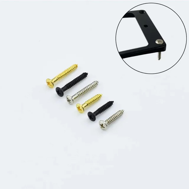 8-teiliges Set Humbucker-Tonabnehmer-Befestigungsrahmen-Schrauben für E-Gitarren in Multicolour - Bild 1