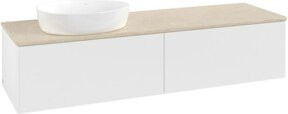 V&B Waschtischunterschrank Antao ohne Frontstruktur in Weiß, B/T: 160 x 50 cm - Bild 1