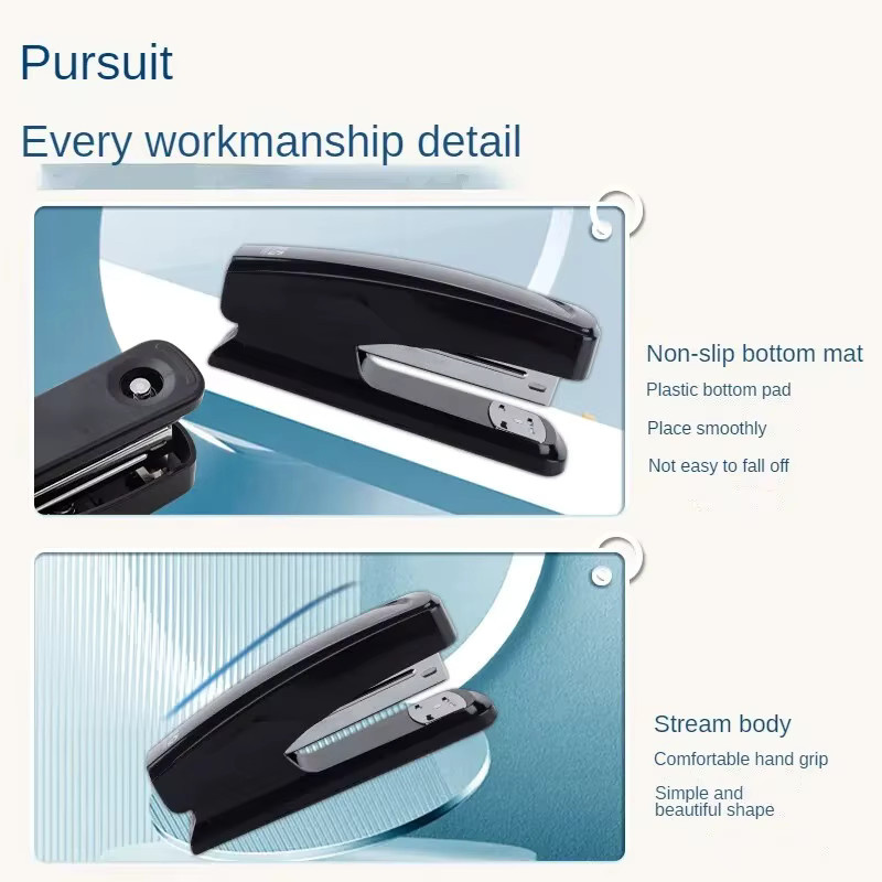 M&G Dual Mode Metall Hefter für Business und Desktop in Schwarz/Grau passend für 24/6 und 26/6 Nagelmuster - Bild 4