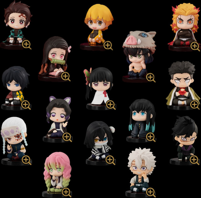 Bandai Demon Slayer Actionfiguren, 15-teiliges Set - Bild 1
