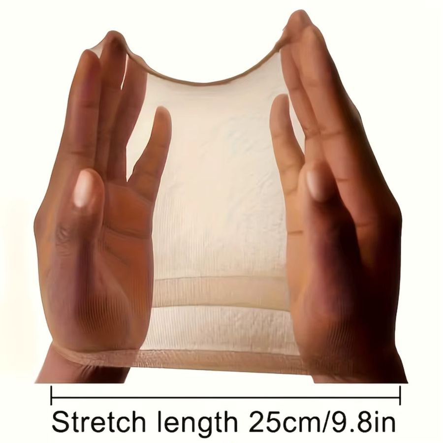 Unsichtbare HD-Haarperückenkappe, beige, Unisex - Bild 4