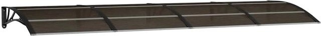 vidaXL Türvordach Schwarz aus Polycarbonat B: 350 cm, T: 100 cm - Bild 1
