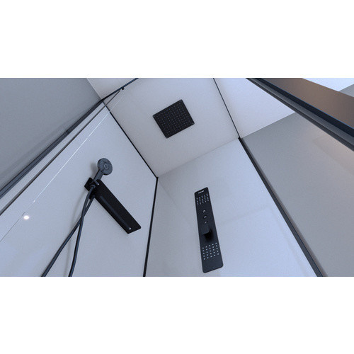 Aurlane Komplettdusche Urban 2 Square in Weiss, B/T/H: 90 x 90 x 215 cm - Bild 3