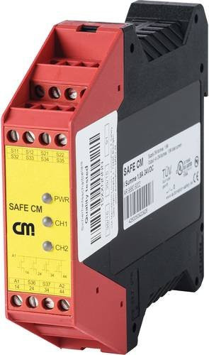 CM Manufactory Nachschaltrelais für Sicherheitsschaltmatten und Sicherheitsschaltleisten in Rot - Bild 1