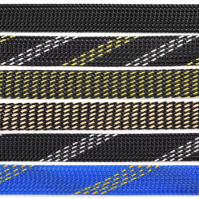 Isolierte PET-Geflecht-Kabelhülse aus Kunststoff der Serie Schutz als Mantelrohr für Drahtverschraubungen in Schwarz, Gold oder Silber (Durchmesser: 2 mm bis 60 mm) - Bild 5