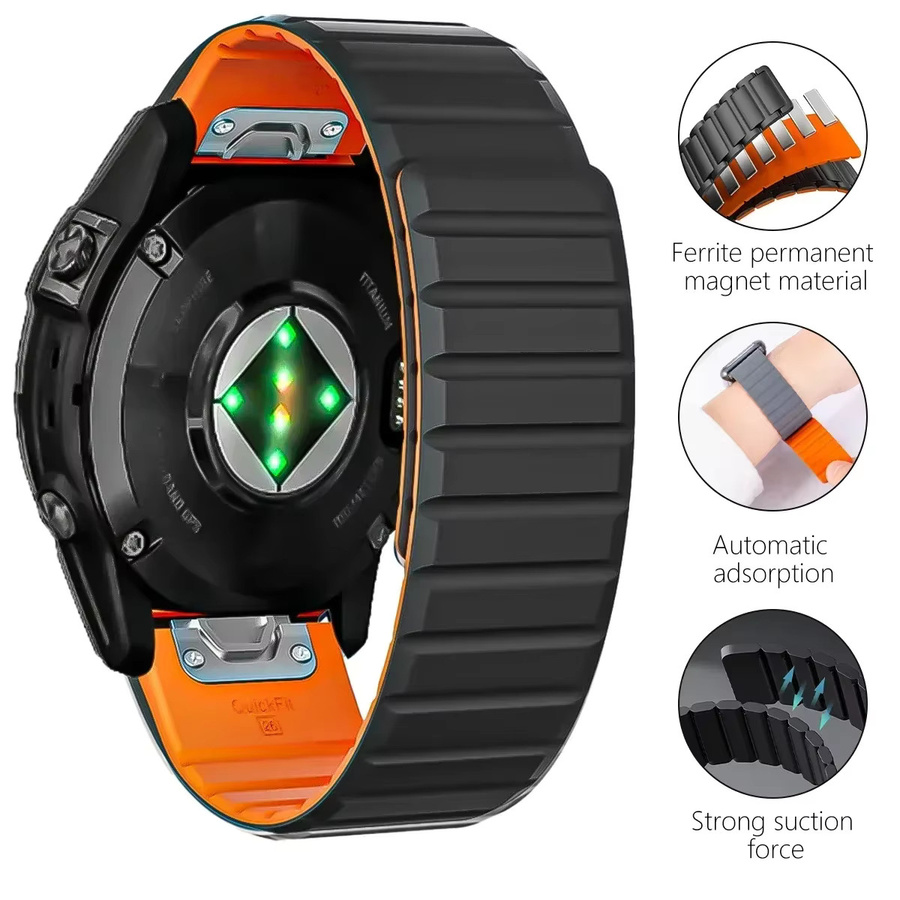 OAKCHARM Uhrenarmband Silikon, Magnetisch, Unisex - Bild 2