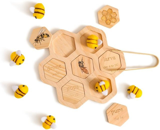 Binchi Holzpuzzle Bienen, ab 0 Jahre, Tiere - Bild 1