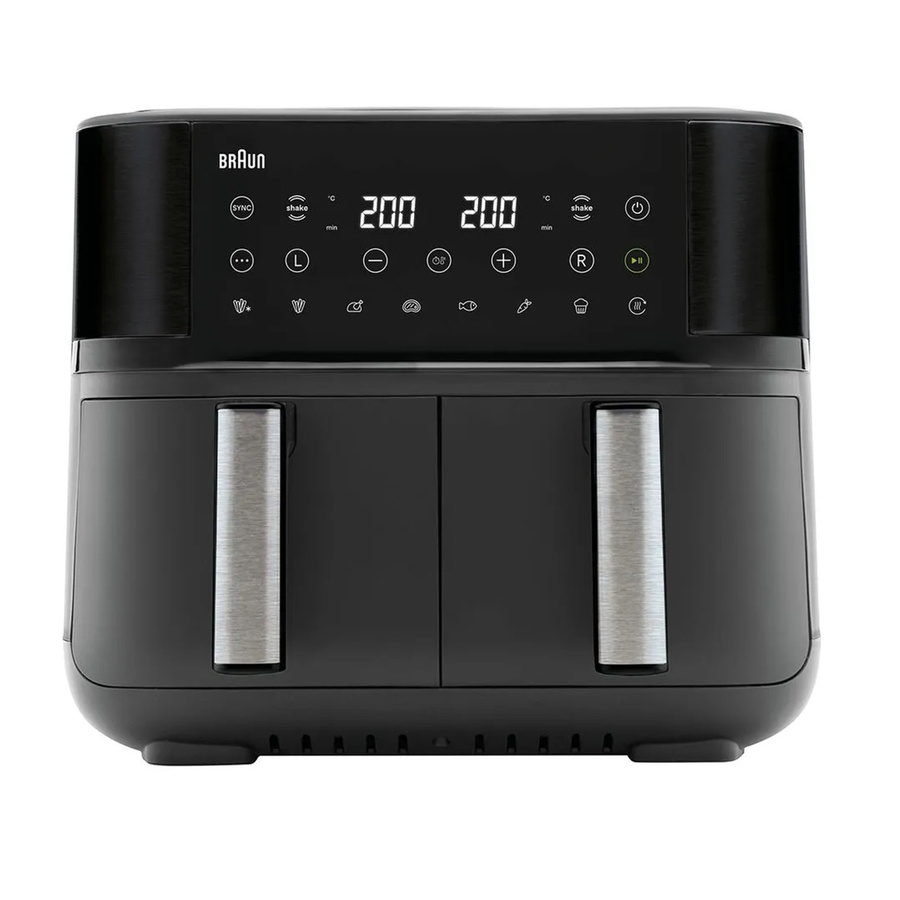 Braun TwinCook 3 Doppel-Heißluftfritteuse TD 3030I Schwarz - Bild 2