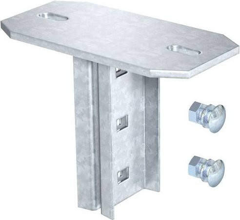OBO Bettermann Kopfplatte aus Metall in Silber - Bild 1
