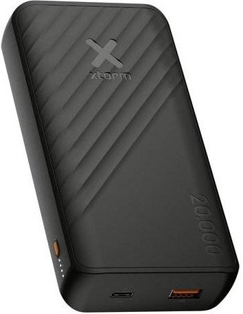 Xtorm Go2 Powerbank 20000 mAh Schwarz mit USB-A und USB-C Anschlüssen - Bild 1
