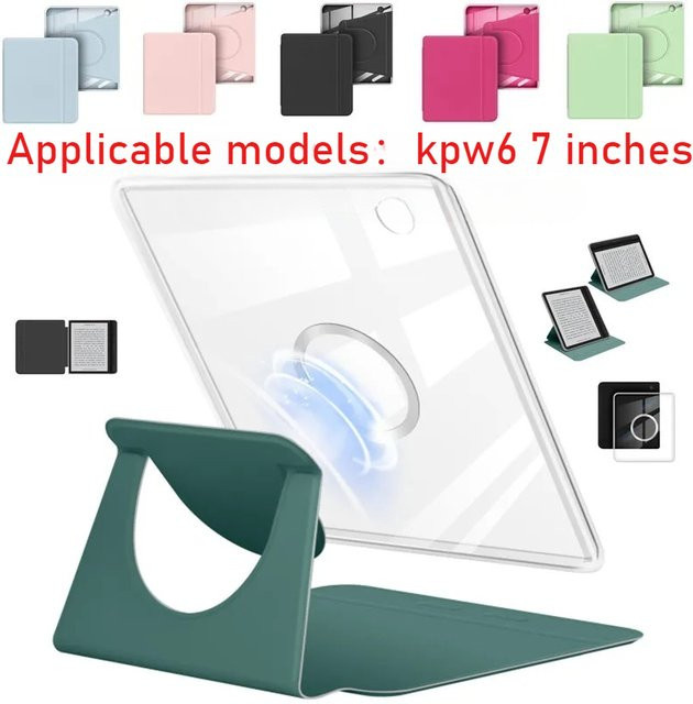 Amazon Magnetische abnehmbare Acrylhülle für Kindle Paperwhite 6/5/4/3 (10.-11. Generation, Grün) - Bild 1