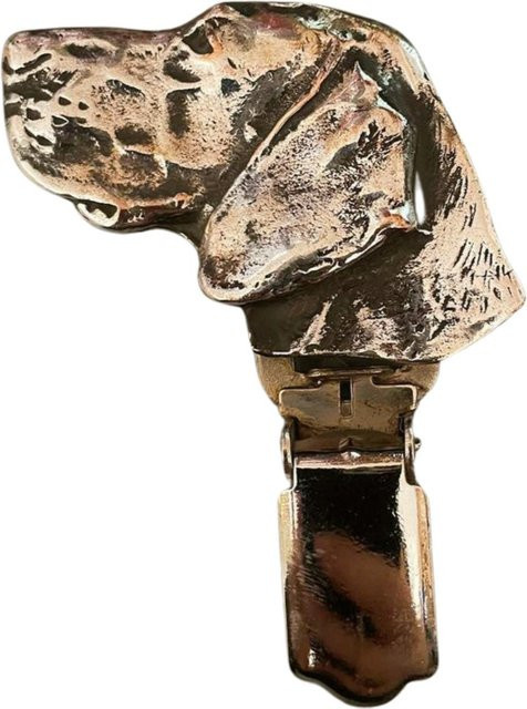 Art-Dog Brosche mit Clip, Weimaraner, Edelstahl, Silber - Bild 1