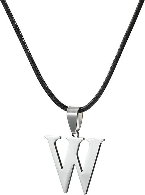 YIRAN Anfangskette Edelstahl, Schwarz, 50cm, Unisex - Bild 1